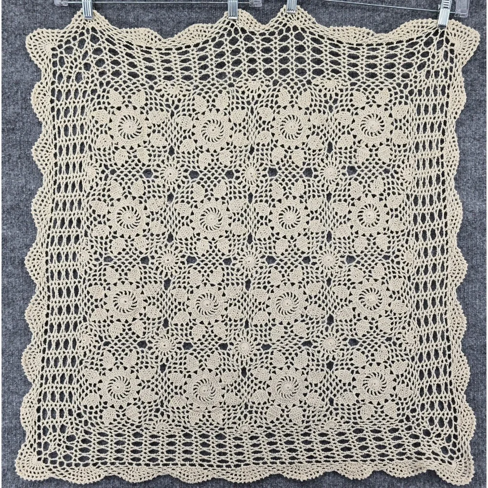 Handmade Crochet Tablecloth Home Decor 32x32